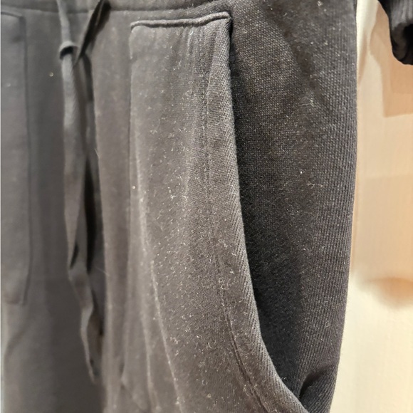 NWT Bobi Cinched Waist Black 3/4 Sleeve Dress with 3 Front Pockets Size Small - Picture 6 of 9